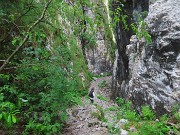 30 Ci abbassiamo tra pareti rocciose 